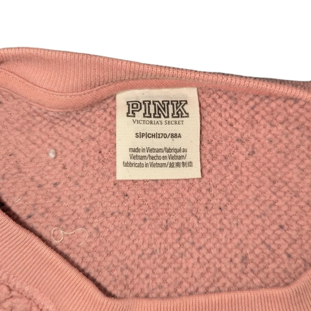 Victoria's Secret Y2K Pink Women's Sherpa Crewneck (S) with matching pants (M)